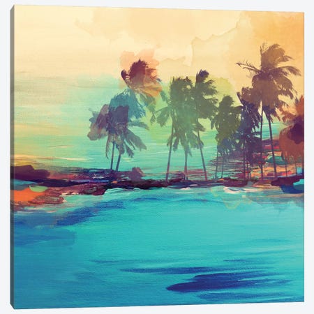 Palm Island I Canvas Print #ORL42} by Irena Orlov Canvas Artwork