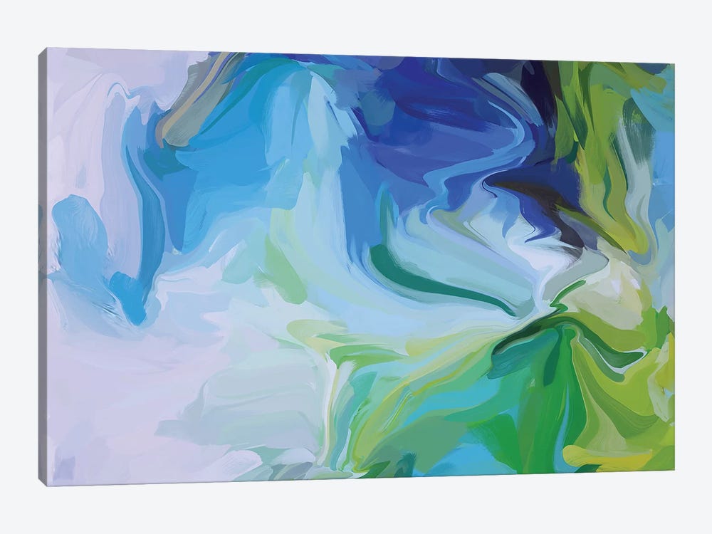 Ultramarine And Green Sea by Irena Orlov 1-piece Canvas Art Print
