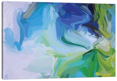 Ultramarine And Green Sea Canvas Art Print - Irena Orlov