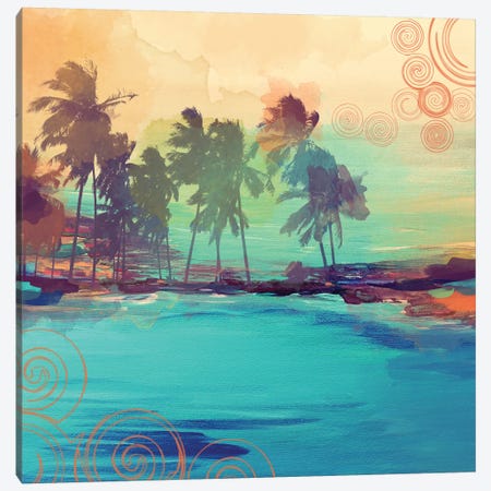 Palm Island IV Canvas Print #ORL43} by Irena Orlov Canvas Wall Art