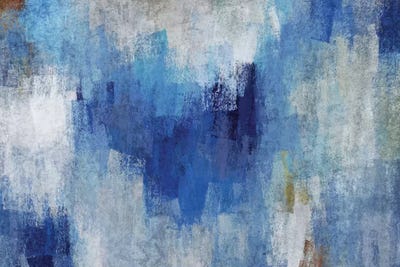 Blue Expression IV by Irena Orlov framed wall art