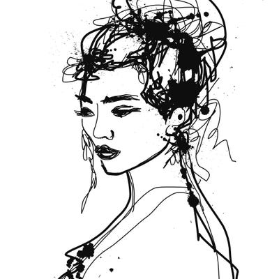 Female Portrait by Irena Orlov framed wall art