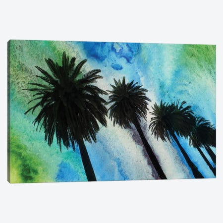 Santa Monica Palms Canvas Print #ORL49} by Irena Orlov Canvas Wall Art