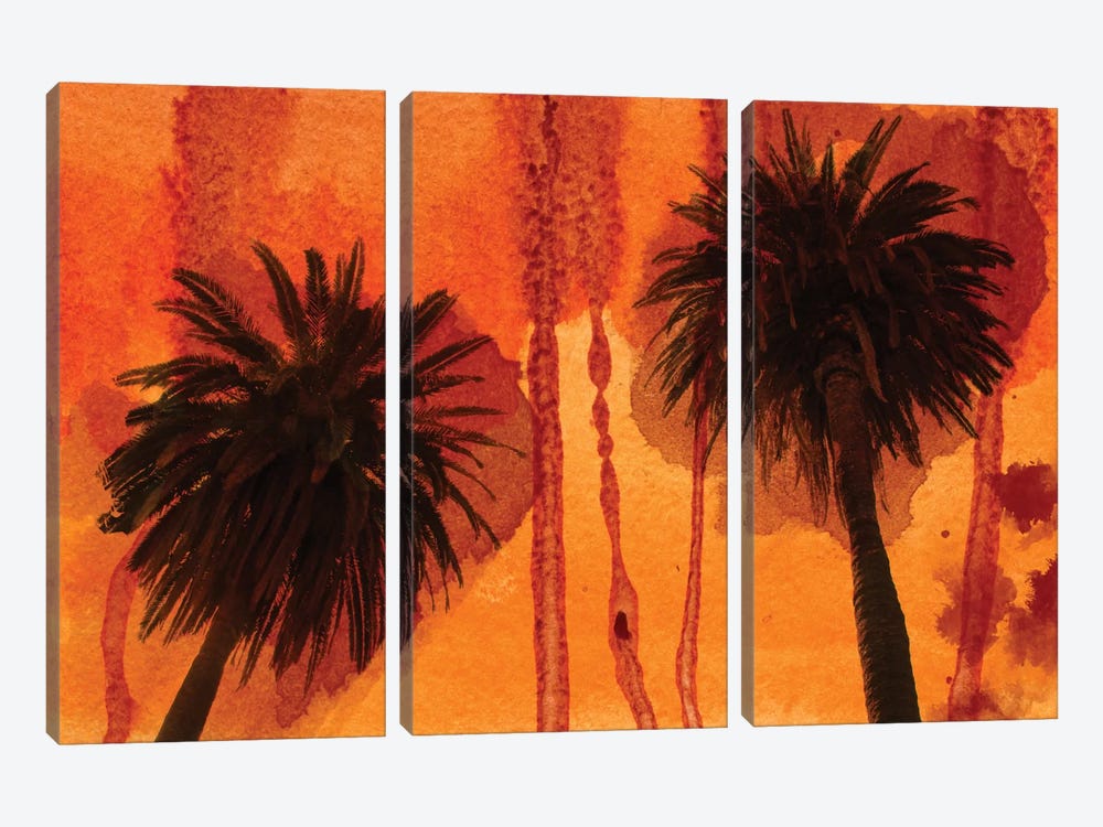 Sunset Palms by Irena Orlov 3-piece Canvas Wall Art