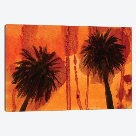 Sunset Palms Canvas Print #ORL51} by Irena Orlov Canvas Art Print