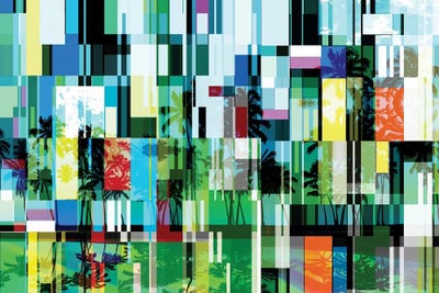 Mid Century Modern Palms V-I by Irena Orlov framed wall art