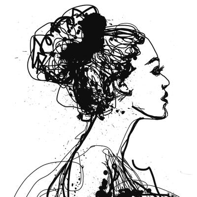 Portrait Of Beautiful Sensual Woman by Irena Orlov framed wall art