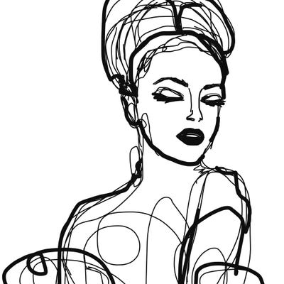 Summer Woman II by Irena Orlov framed wall art