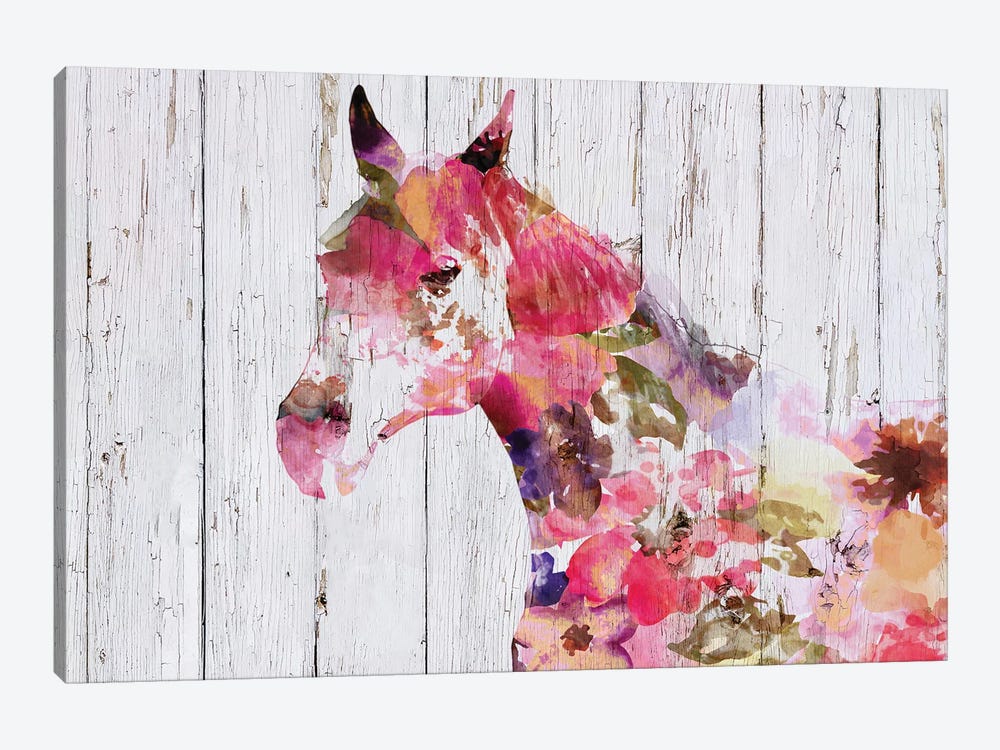 Fabulous Floral Horse by Irena Orlov 1-piece Canvas Wall Art