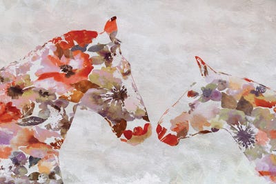 Love Between Horse Couple V by Irena Orlov framed wall art