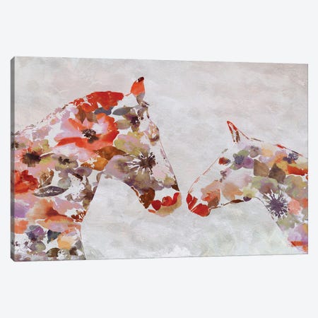 Love Between Horse Couple V Canvas Print #ORL552} by Irena Orlov Canvas Art