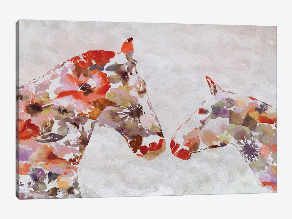 Love Between Horse Couple V by Irena Orlov 1-piece Canvas Wall Art