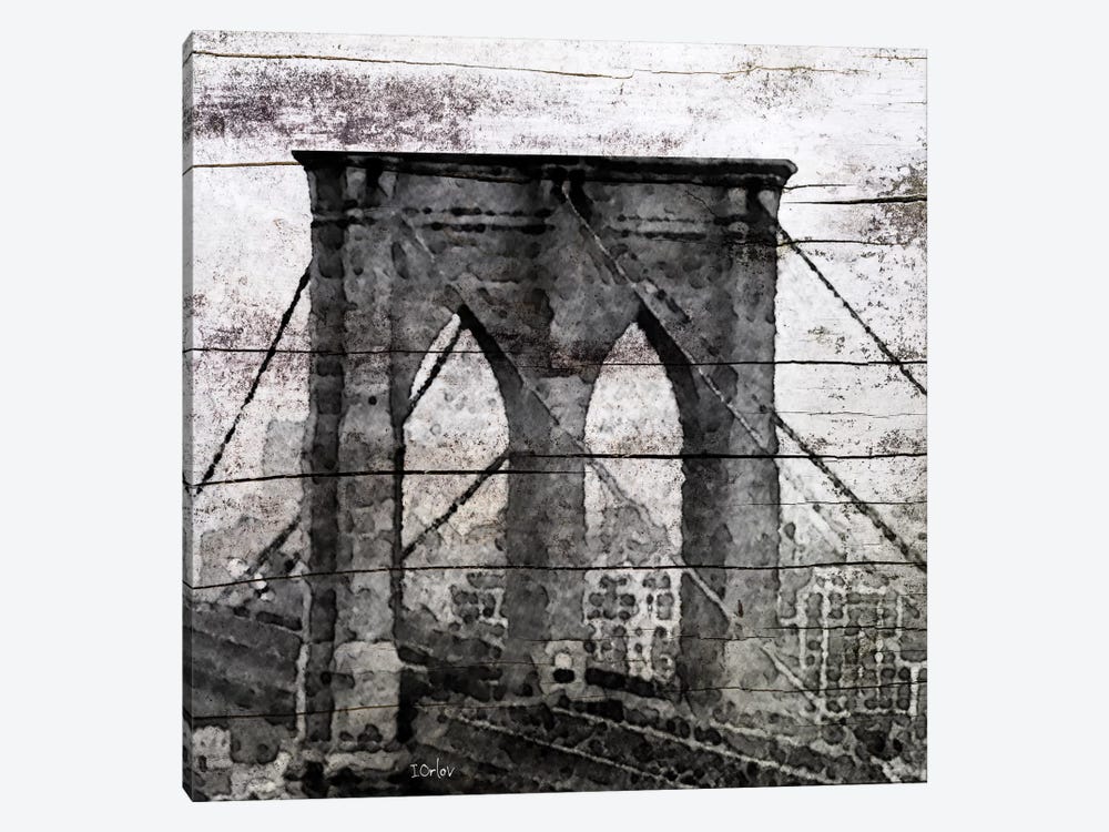 The Brooklyn Bridge As Seen From Manhattan by Irena Orlov 1-piece Canvas Wall Art