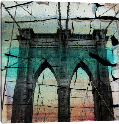 The Brooklyn Bridge, New York City, New York Canvas Art Print - Brooklyn Bridge