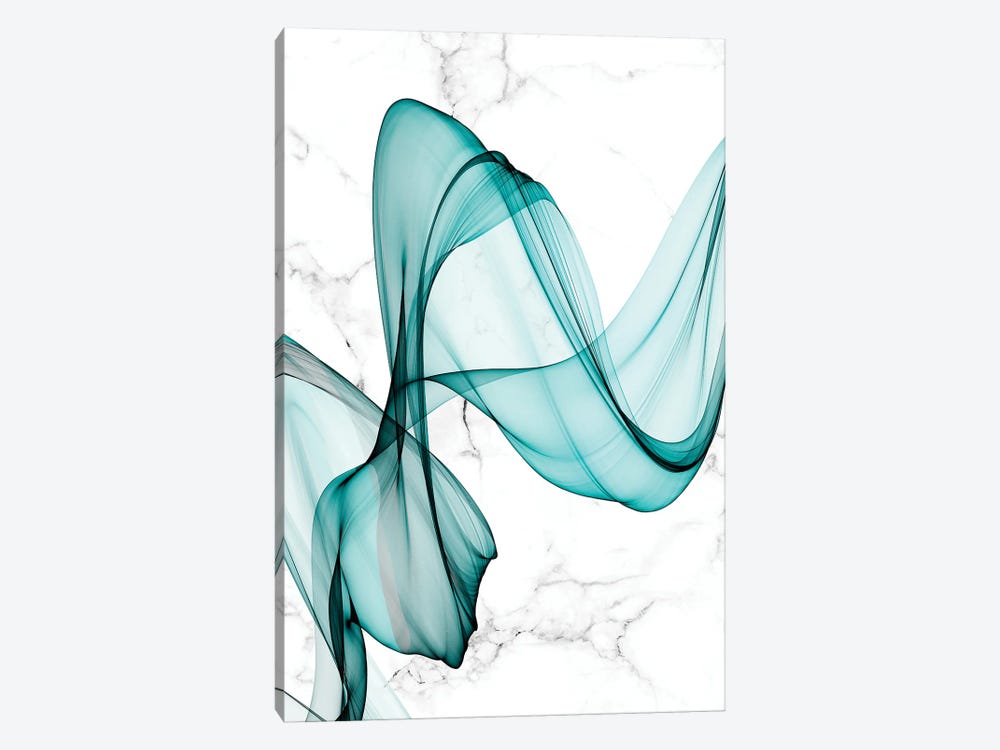 Teal Ribbons III by Irena Orlov 1-piece Art Print