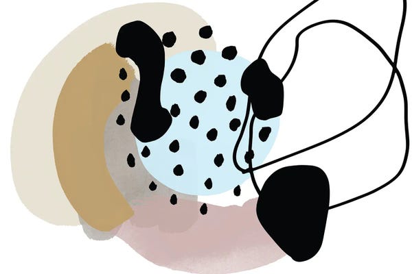 Pink Blue Lines Minimalism