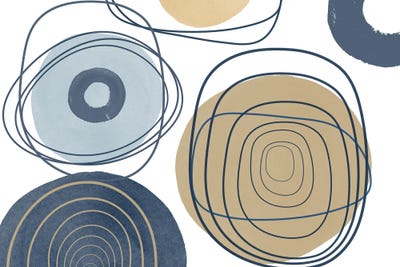 Blue Lines Minimalism II by Irena Orlov framed wall art