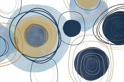 Blue Lines Minimalism III by Irena Orlov framed wall art