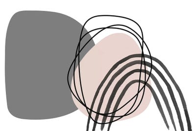 Minimalist Pink Gray Palette I by Irena Orlov framed wall art