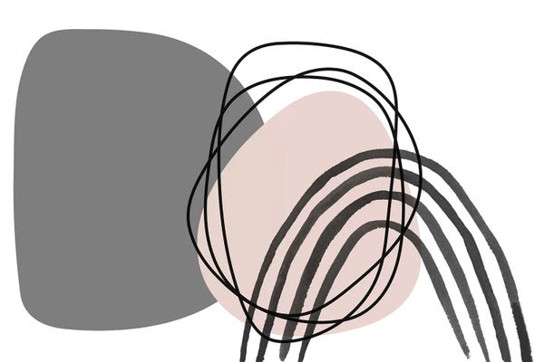 Irena Orlov: Minimalist Pink Gray Palette I by Irena Orlov