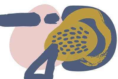 Minimalist Pink Yellow Palette I by Irena Orlov framed wall art