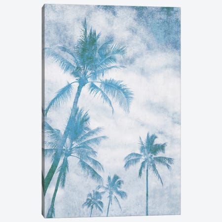 California Blue Beach Palm Trees I Canvas Print #ORL646} by Irena Orlov Canvas Art Print