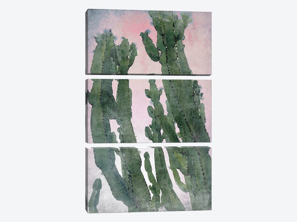 Desert Cactus II by Irena Orlov 3-piece Canvas Print