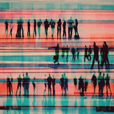 Going To Work III-II by Irena Orlov framed wall art