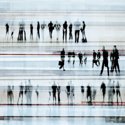 Going To Work III-V by Irena Orlov framed wall art