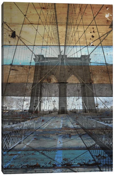 Brooklyn Bridge, NYC Canvas Art Print - Bridge Art