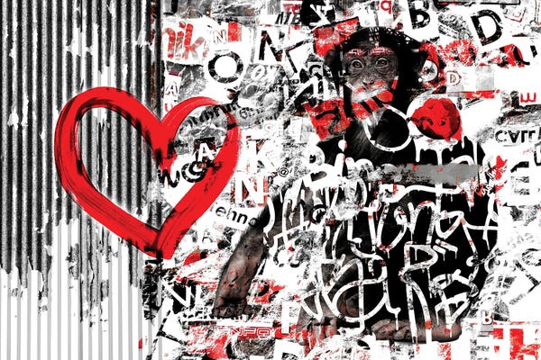 Chimpanzees: Chimp Street Art by Irena Orlov