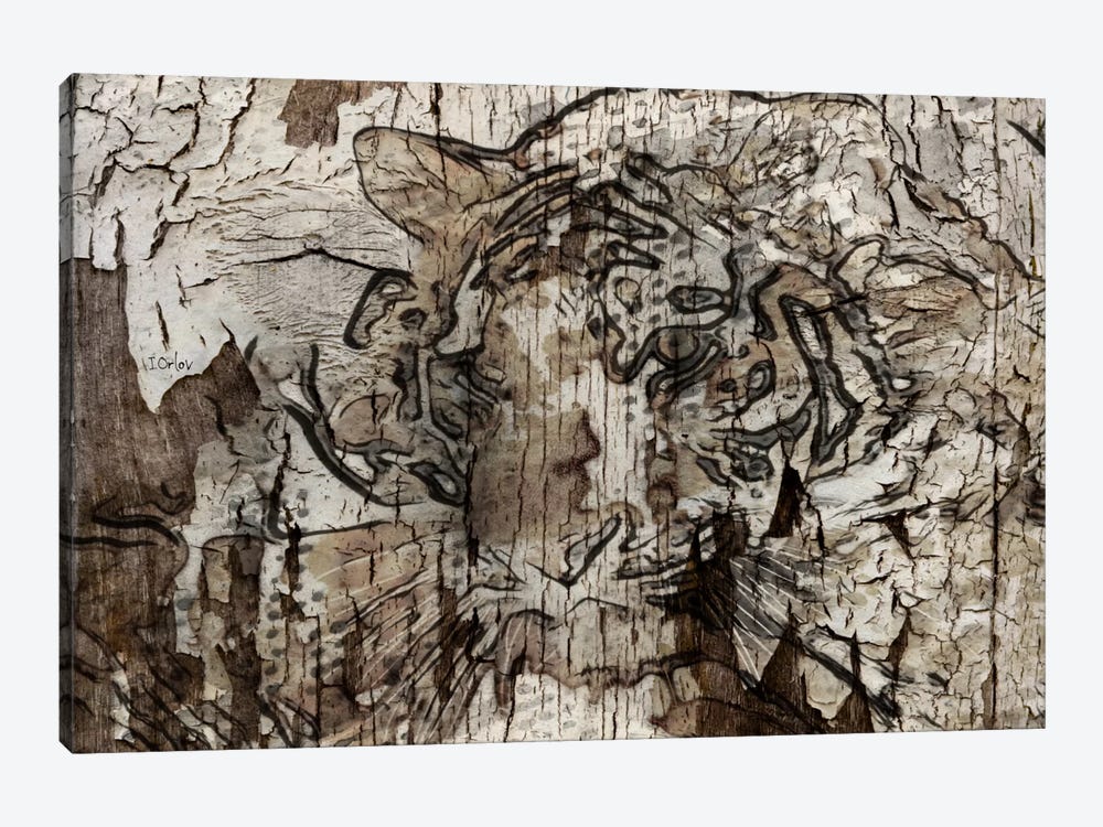 Brown Tiger by Irena Orlov 1-piece Canvas Artwork