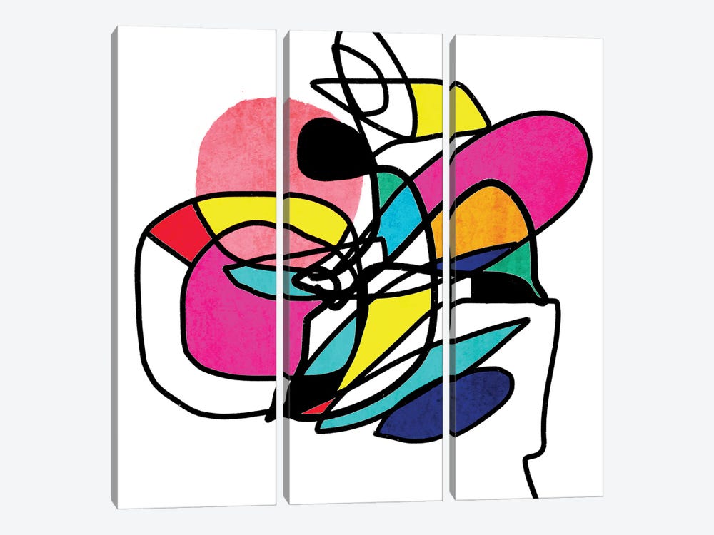 Shapes And Lines XXIII by Irena Orlov 3-piece Canvas Artwork