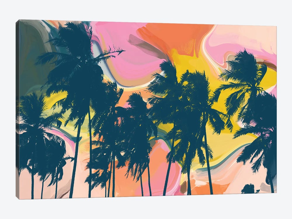 Tropical Palms by Irena Orlov 1-piece Canvas Art Print