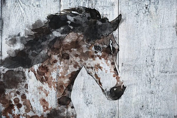 Western Décor: Wild Running Horse VII by Irena Orlov