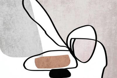 Mid-Century Modern Geometric Iv by Irena Orlov canvas print