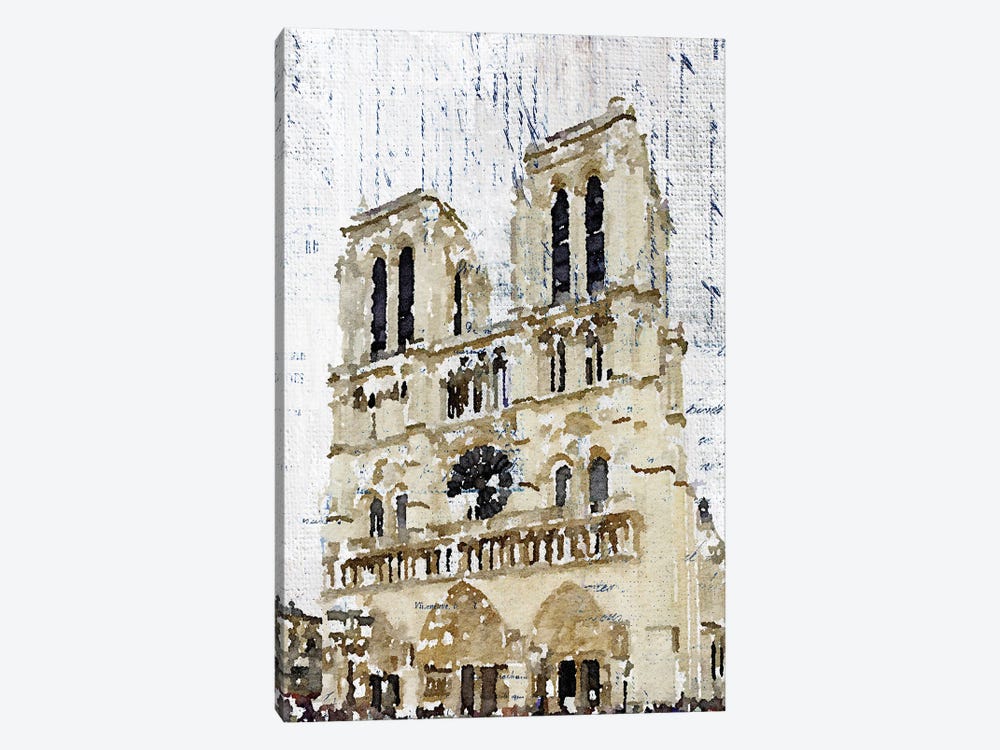 Notre Dame De Paris by Irena Orlov 1-piece Canvas Artwork