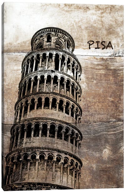 Pisa, Italy Canvas Art Print - Leaning Tower of Pisa