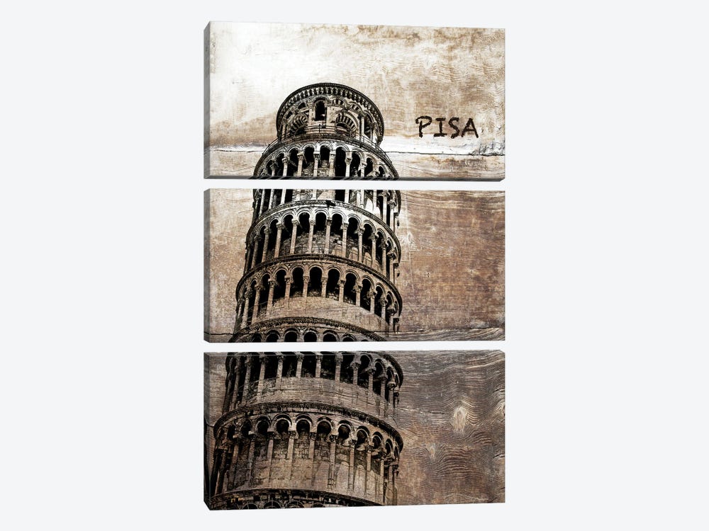 Pisa, Italy by Irena Orlov 3-piece Canvas Art Print