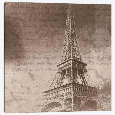 Eiffel Tower I Canvas Print #ORL80} by Irena Orlov Canvas Wall Art