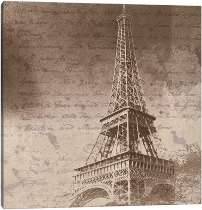 Eiffel Tower I Canvas Art Print - Old is the New New
