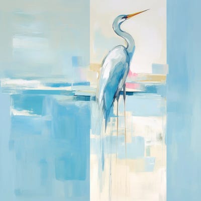 Graceful Heron In Soft Hues