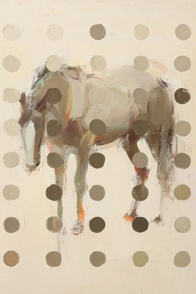 Irena Orlov - Canvas Prints: Horse Laced With Circles by Irena Orlov