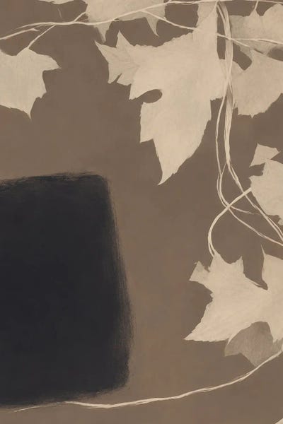 Irena Orlov - Canvas Prints: Vine Leaves And Dark Portal I by Irena Orlov