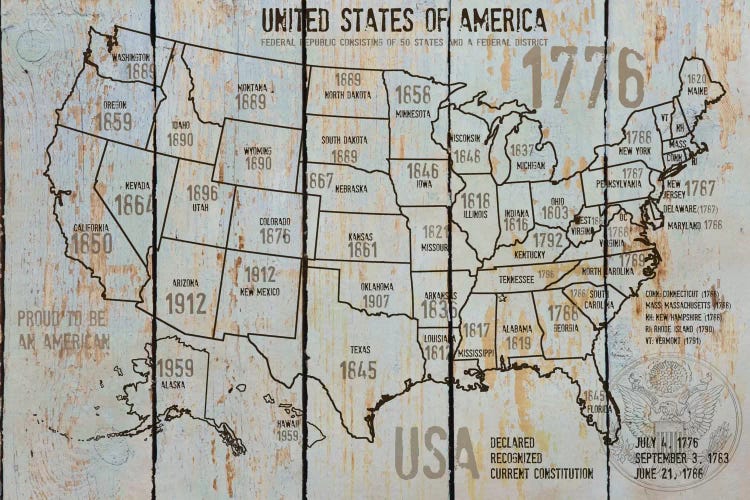 Map Of USA VII