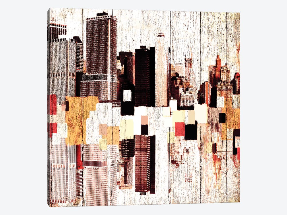 NYC's Colorful Downtown I by Irena Orlov 1-piece Canvas Art Print