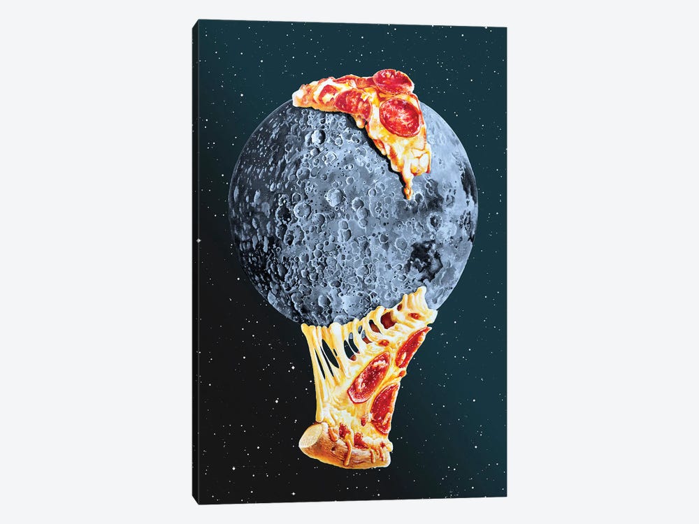 Pizza Moon by James Ormiston 1-piece Art Print