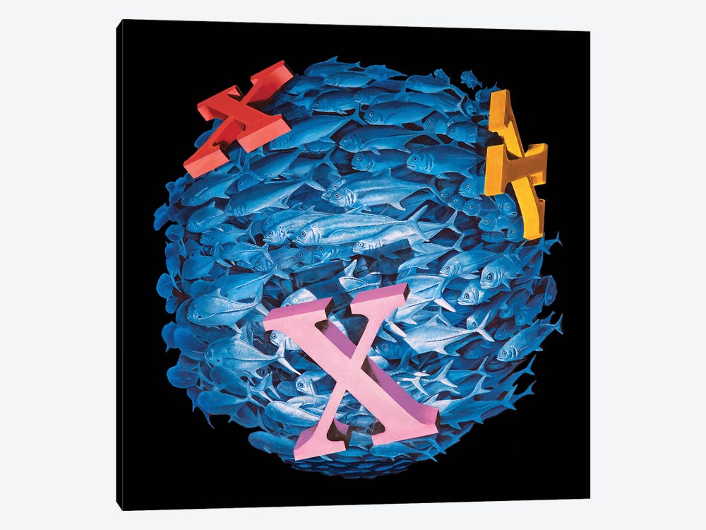 X Marks The Spot by James Ormiston 1-piece Canvas Print