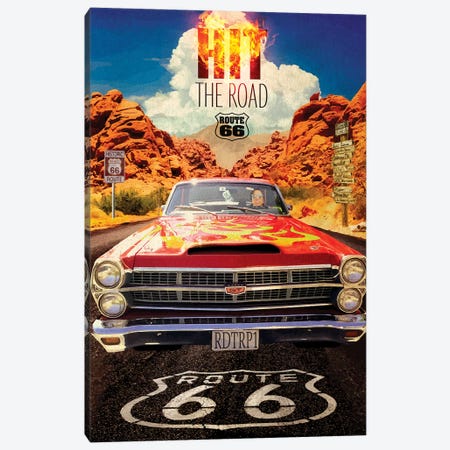 Desert Run Canvas Print #ORT119} by Old Red Truck Canvas Wall Art