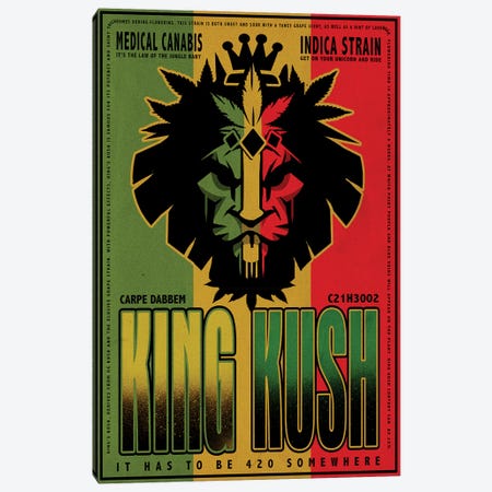 King Kush Canvas Print #ORT131} by Old Red Truck Canvas Wall Art